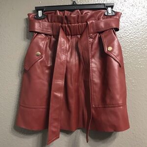 Like new Zara leather skirt